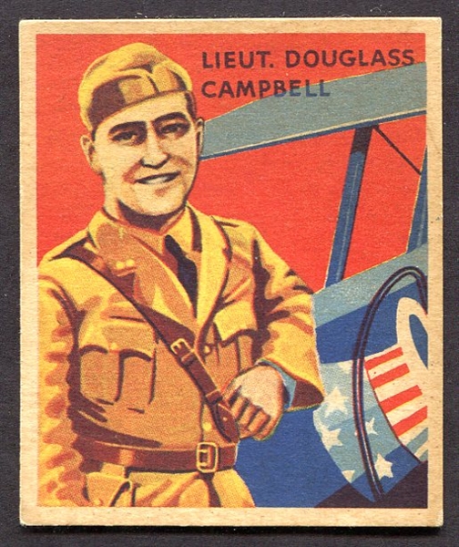 1933 National Chicle Sky Birds #17 Lt. Douglass Campbell