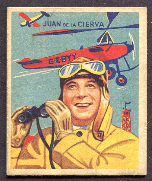 1933 National Chicle Sky Birds #43 Juan de la Cierva