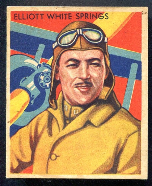 1934 National Chicle Sky Birds #75 Elliott White Springs