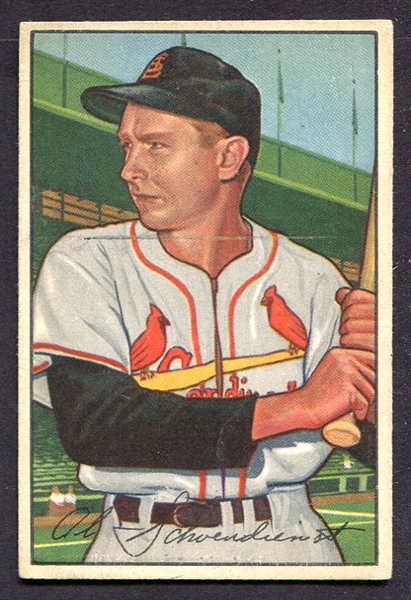 1952 Bowman #30 Red Schoendienst