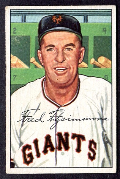 1952 Bowman #234 Fred Fitzsimmons