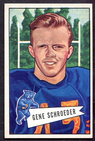 1952 Bowman Large #70 Gene Schroeder RC 