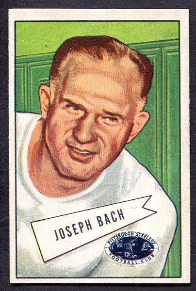 1952 Bowman Large #53 Joseph Bach RC