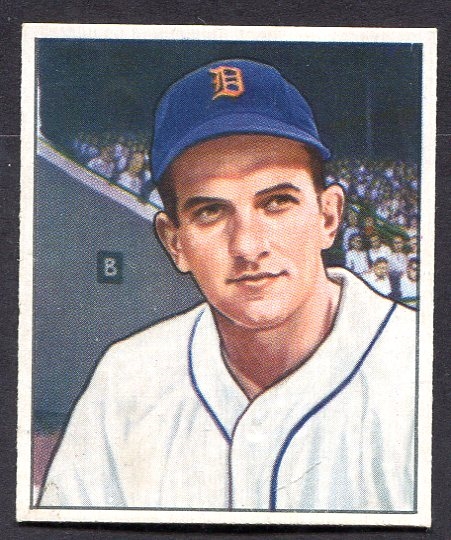 1950 Bowman #243 Johnny Groth Detroit Tigers