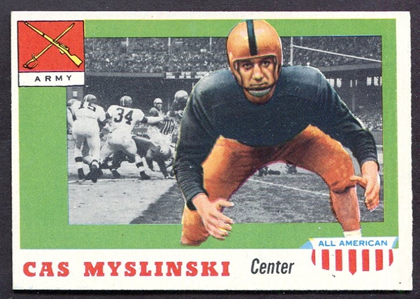 1955 Topps All-American #25 Cas Myslinski SP