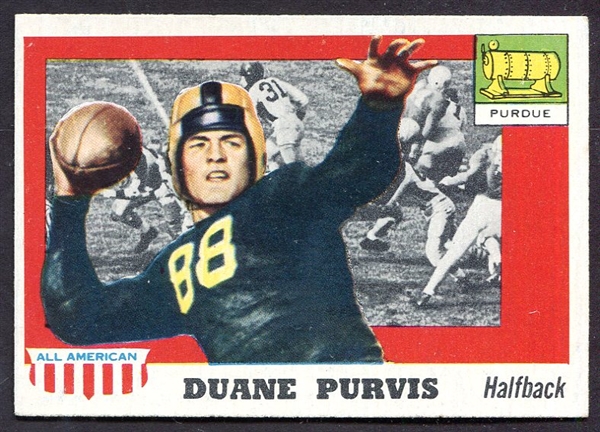 1955 Topps All-American #51 Duane Purvis SP