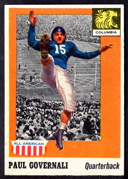 1955 Topps All-American #73 Paul Governali