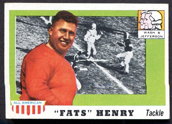 1955 Topps All-American #100 Fats Henry SP