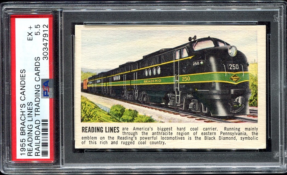 1955 Brachs Candy Reading Lines PSA 5.5