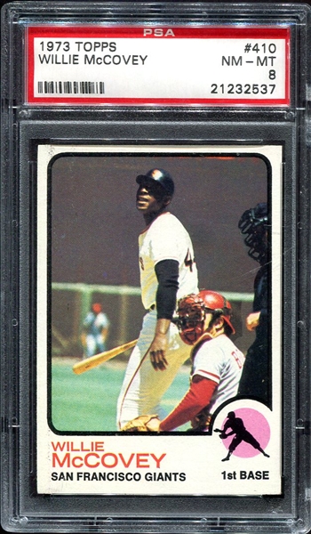 1973 Topps #410 Willie McCovey PSA 8