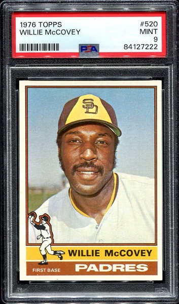 1976 Topps #520 Willie McCovey PSA 9