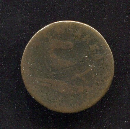 1787 New Jersey Colonial Coin Wide Shield