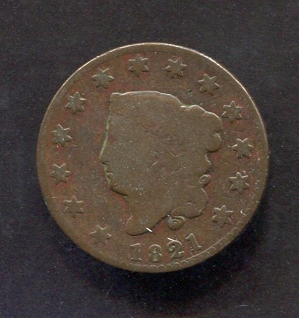 1821 Large Cent Better Date