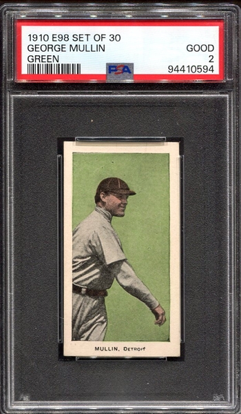 E98 George Mullin Green PSA 2