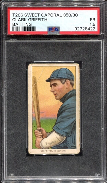 T206 Griffith Batting PSA 1.5