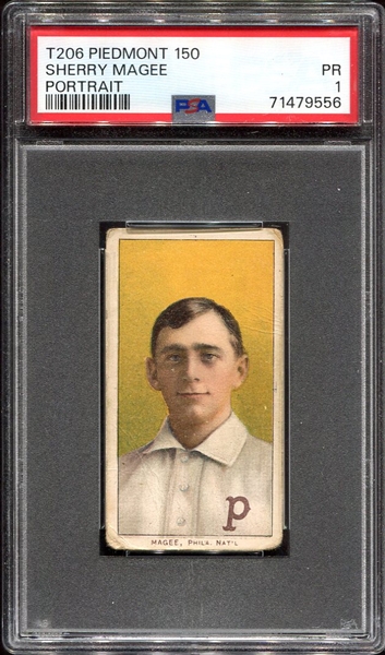 T206 Magee w/Unusual Background Color PSA 1