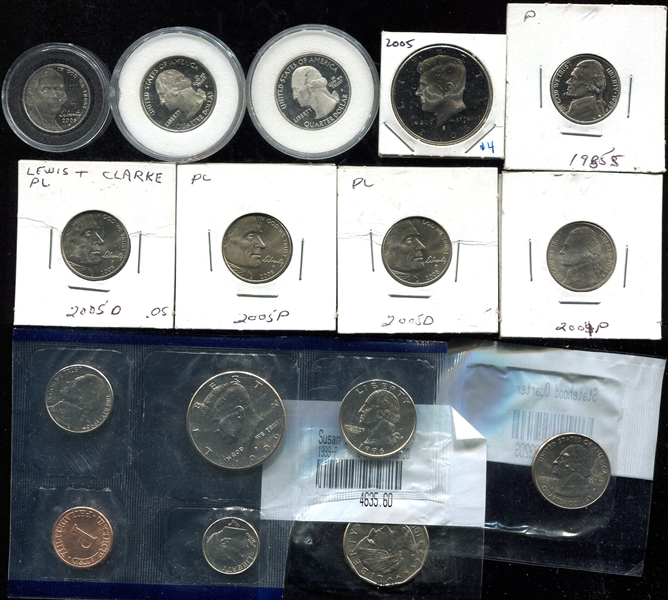 U S Coin Modern Lot of Proofs and Mint Set Coins