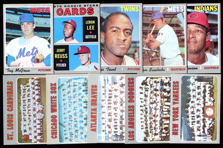 1970 Topps Lot of 10 Different