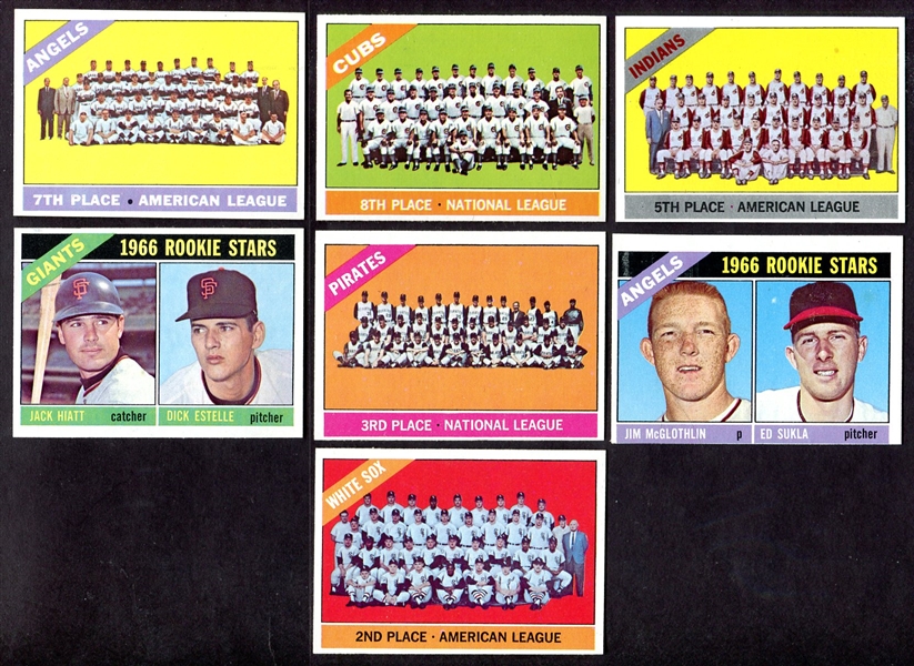 1966 Topps 4th Series 19 Different Sharp Cards