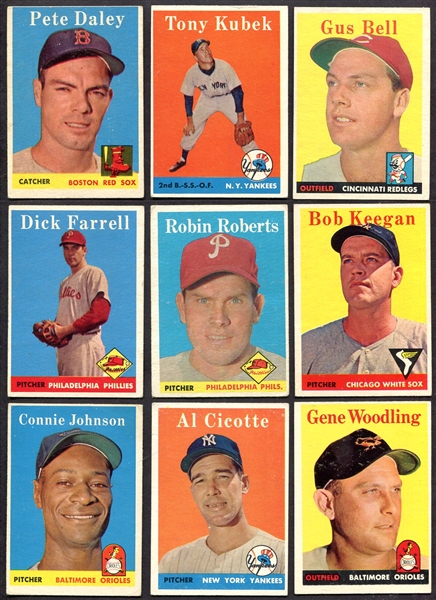 1958 Topps 15 Different w/Stars