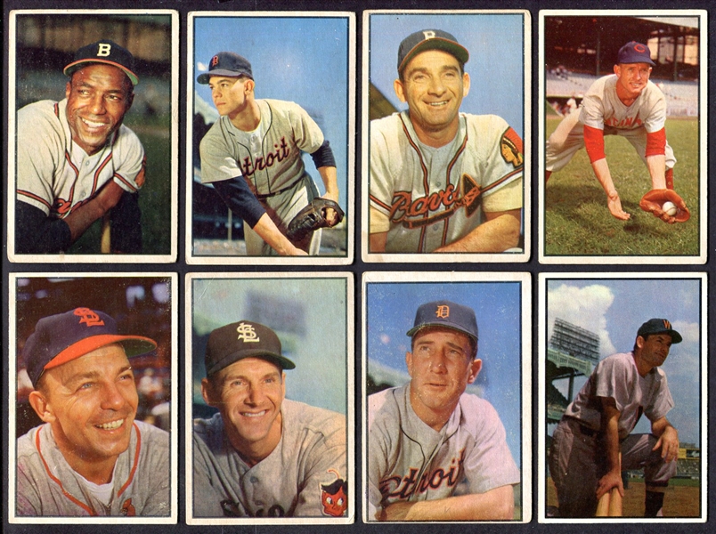 1953 Bowman Color 10 Different w/High Numbers