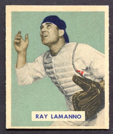 1949 Bowman #113 Ray Lamanno Cincinnati Reds