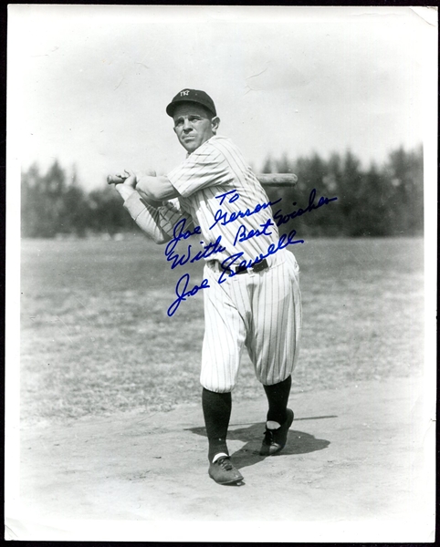 Joe Sewell Signed Photo