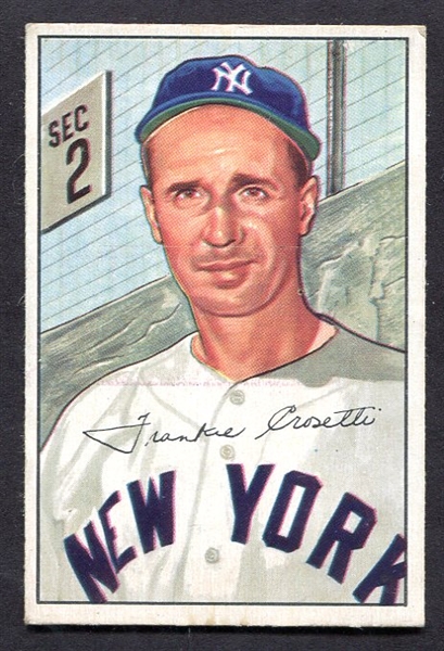 1952 Bowman #232 Frank Crosetti New York Yankees