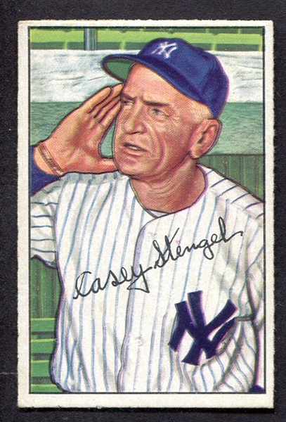 1952 Bowman #217 Casey Stengel New York Yankees