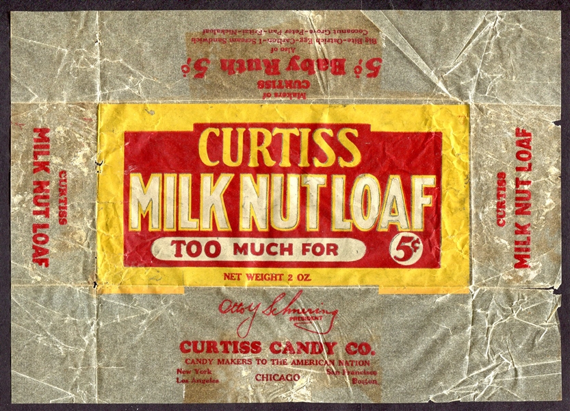 Curtiss Milk Nut Loaf Wrapper