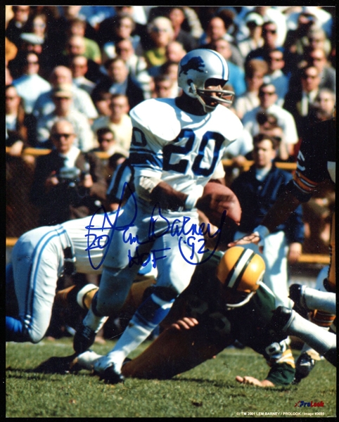 Lem Barney Autographed Photo