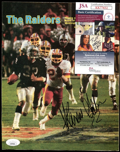 Marcus Allen Signed Sports Illustrated Cover JSA