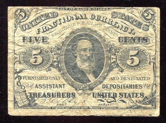 5 Cent Fractional Currency 3rd Issue