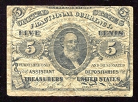 5 Cent Fractional Currency 3rd Issue