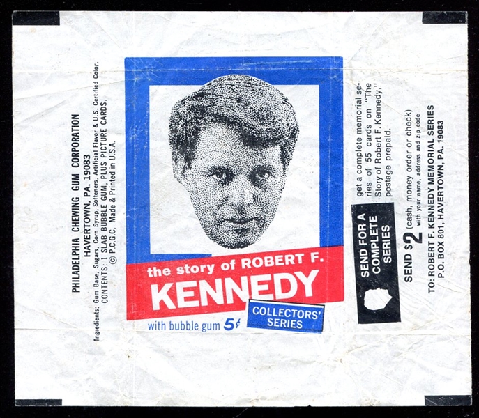 1968 Philadelphia Robert F. Kennedy Wrapper