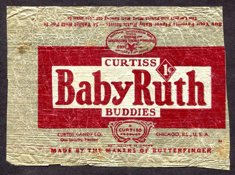 1920-30s Baby Ruth Buddies 1 Cent Wrapper