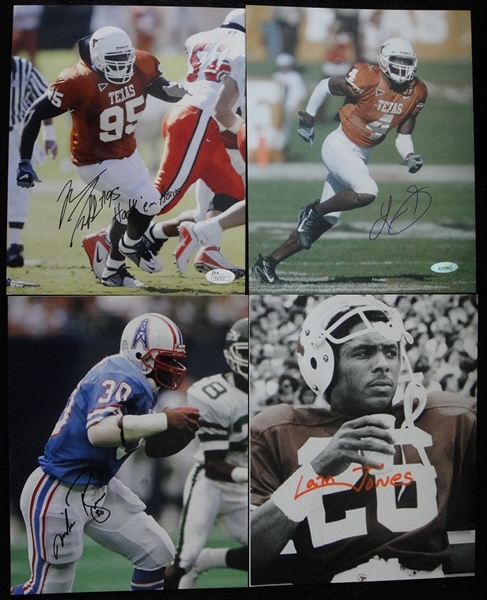 Football Autographed 8x10s 12 Different