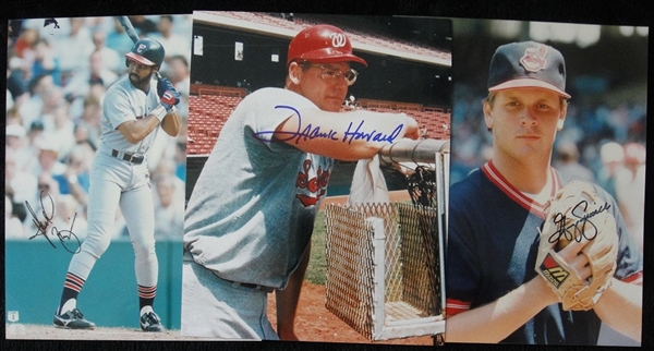 3 MLB Autographed 8 x10s