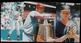 3 MLB Autographed 8 x10s