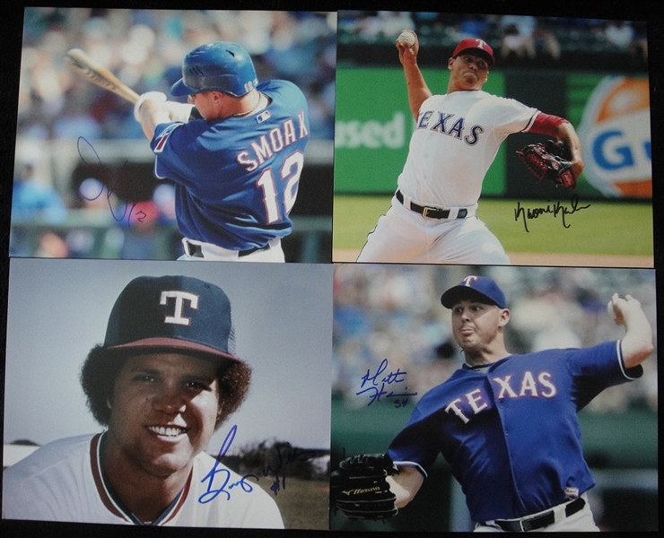 Texas Rangers Autograph Lot of 18