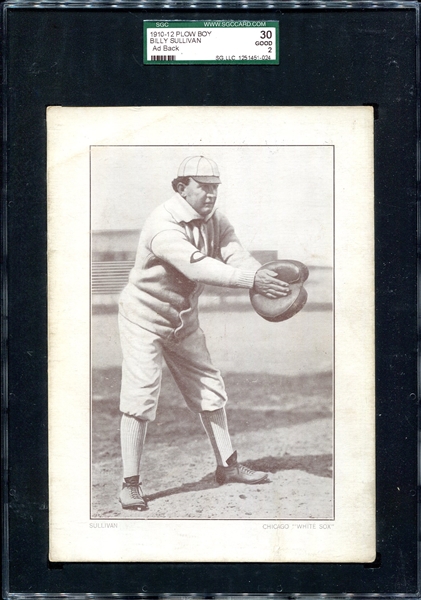 Plow Boy Tobacco Billy Sullivan Chicago White Sox SGC 2