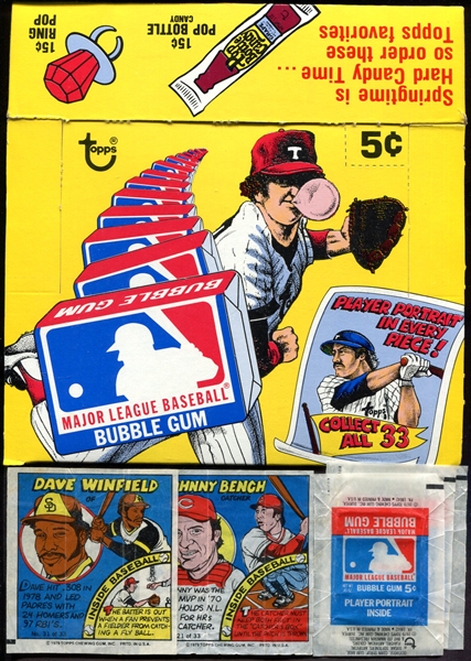 1979 Topps Baseball Comic Box Wrappers & Comics