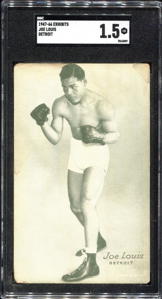 1947-66 Exhibits Joe Louis SGC 1.5