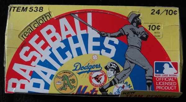 1975 Fleer Baseball Patches Box and 15 Packs