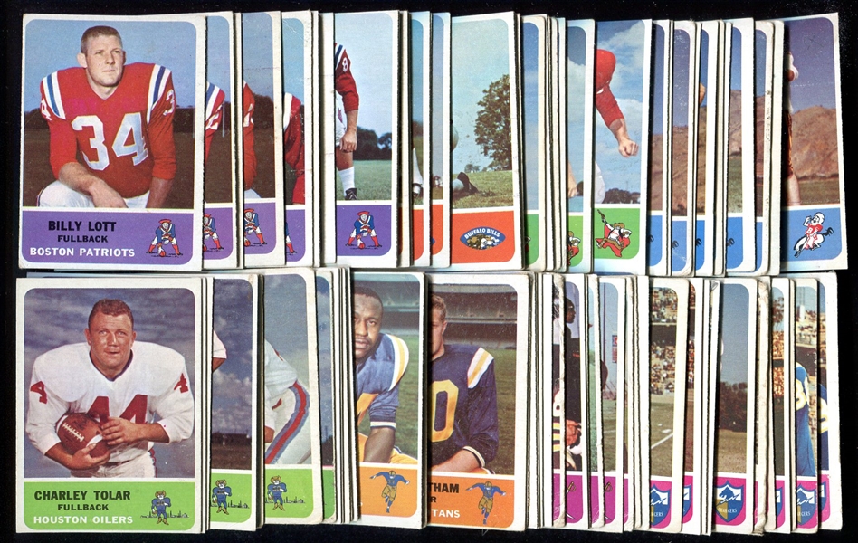 1962 Fleer Football Compete Set of 88