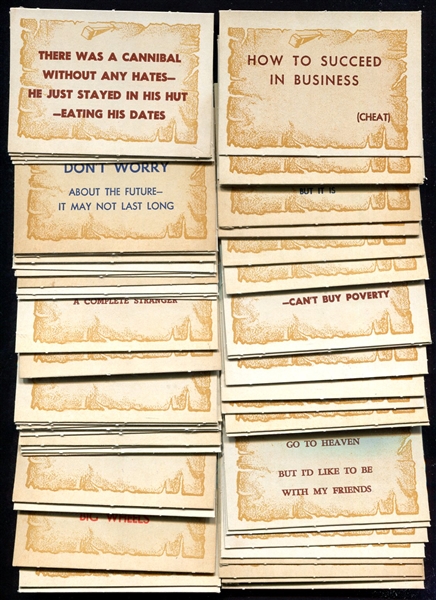 1960 Price Krazy Kard Complete Set of 66