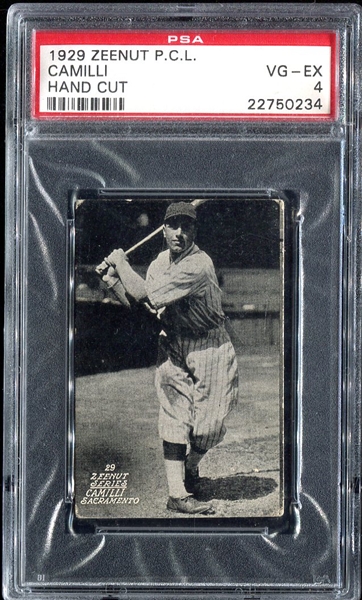 1929 Zeenut Dolph Camilli PSA 4