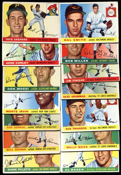 1954-1961 Topps Lot of 64 Diff. w/HOFers