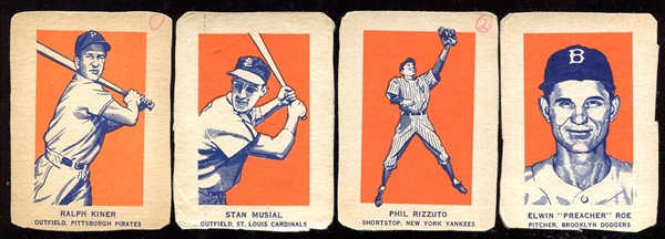 1952 Wheaties Lot of 4 Baseball