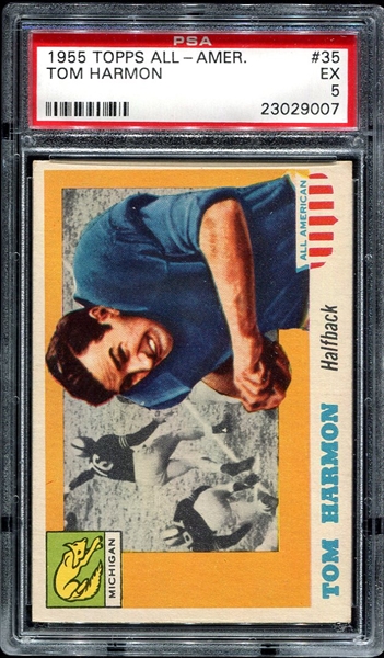 1955 Topps All-American #35 Tom Harmon PSA 5